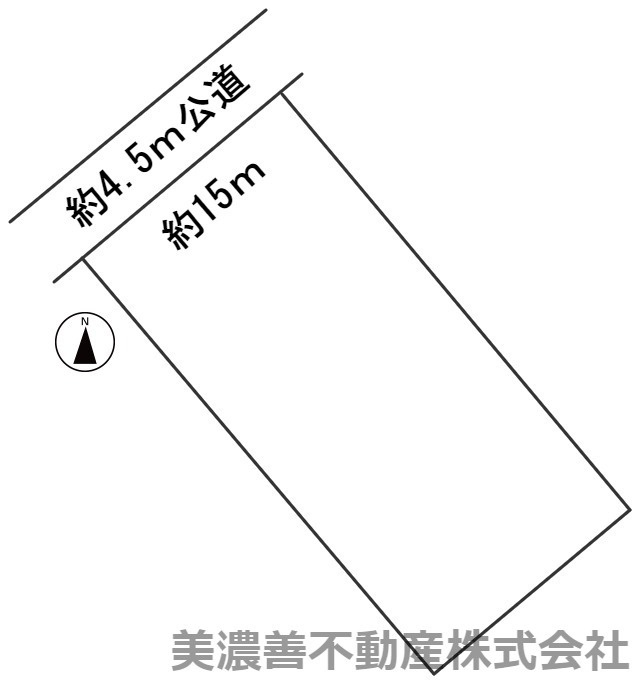 ５８５０３　岐阜市日野北土地の区画図