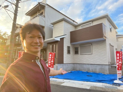 【外観】 | 第2千種区新西 全2棟 1号棟＜仲介手数料無料＞千代田橋小・千種中　新築一戸建て | 9/7撮影
新築一戸建ての事ならマックスバリュ川原店で住まい相談、株式会社エムワイホームにお任せください！