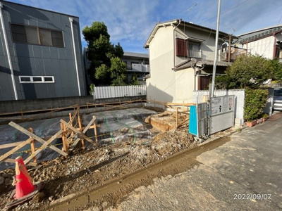 【外観】 | 千種区今池第3期 全2棟 1号棟＜仲介手数料無料＞千石小・今池中　新築一戸建て | 9/7撮影
新築一戸建ての事ならマックスバリュ川原店で住まい相談、株式会社エムワイホームにお任せください！