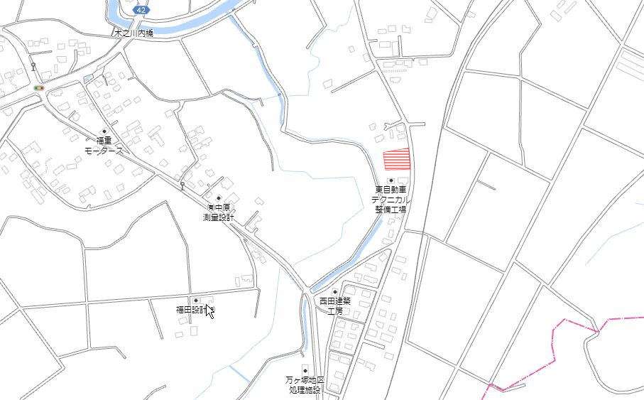 都城市山田町山田の売地の土地図