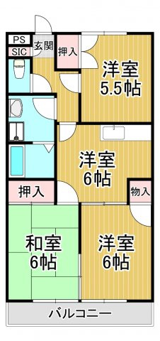 【間取り】 | ファミリーハウス須賀