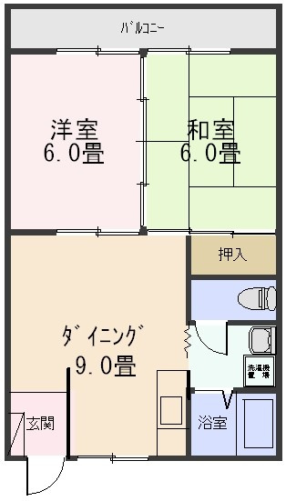 【間取り】 | コーポラスアシカ