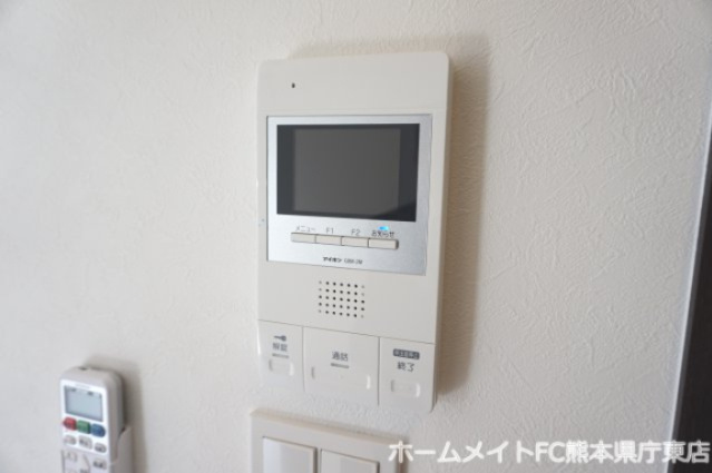 熊本市中央区九品寺４丁目のアパートのセキュリティ|写真は同施工会社の類似物件となります。