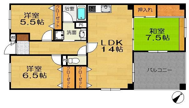 【間取り】 | 古門戸ミツヤマビル