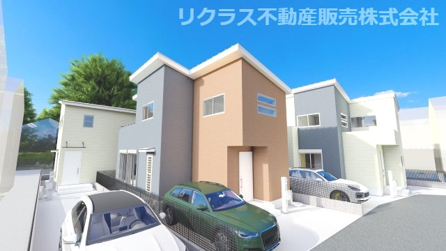 売土地　西宮市南甲子園２丁目　全3区画の外観パース|B号地外観パースです