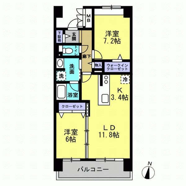 ☆2LDKの間取り☆