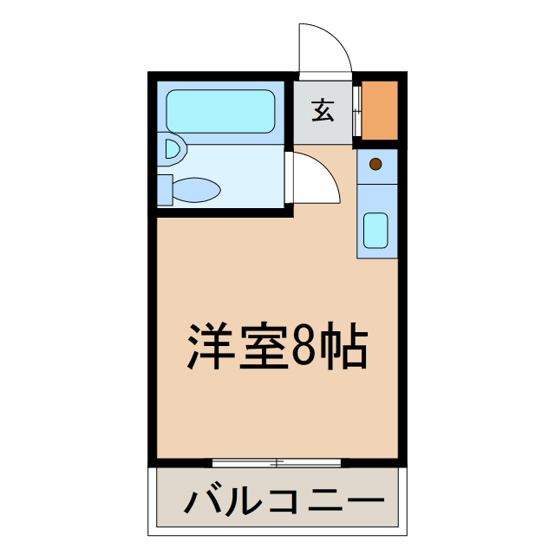 【間取り】 | MハイツPARTⅠ | 同タイプ別室