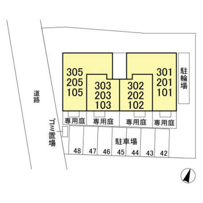 【区画図】 | パストラルコート D