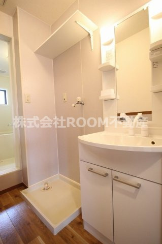 ウィルコート志比田の洗面所|ゆったりとスペースのある洗面所