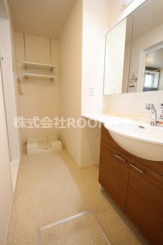 セジュールグレイスの洗面所|脱衣スペースもあります