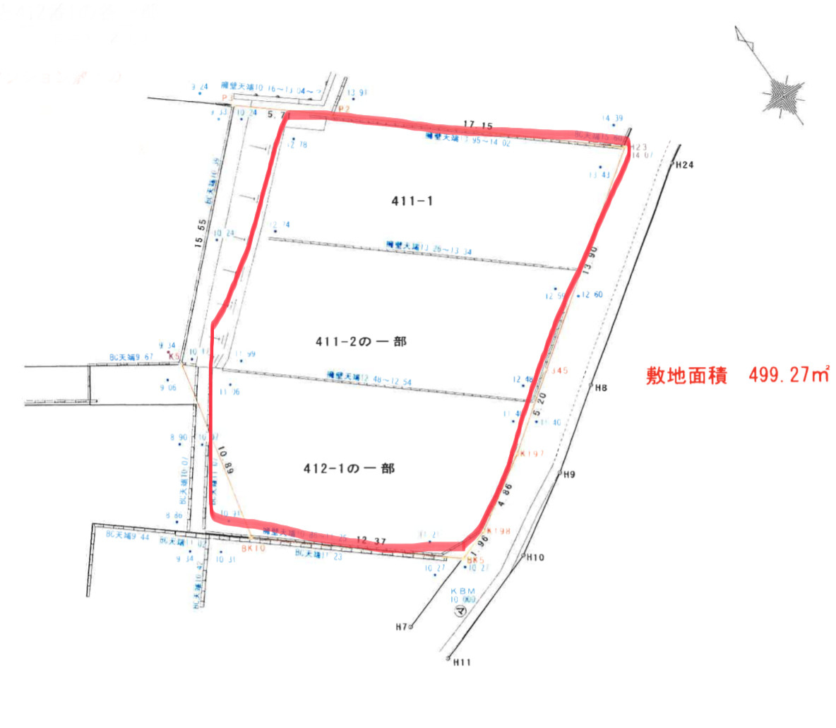 売地　松戸市上矢切の土地図