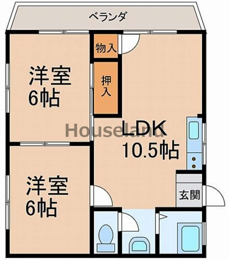 グランディール西浜の間取り