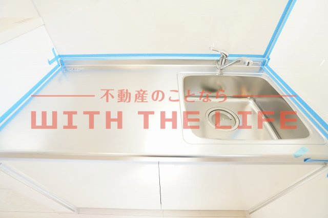 CB西久留米ラヴィドゥース【キャッシュバック対象物件】のキッチン|コンパクトなキッチンで掃除もラクラク