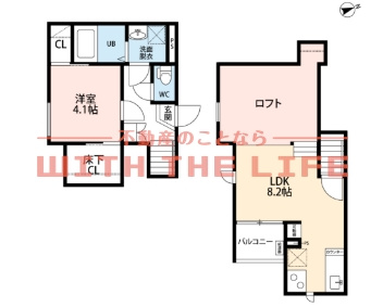CB西久留米ラヴィドゥース【キャッシュバック対象物件】の間取り