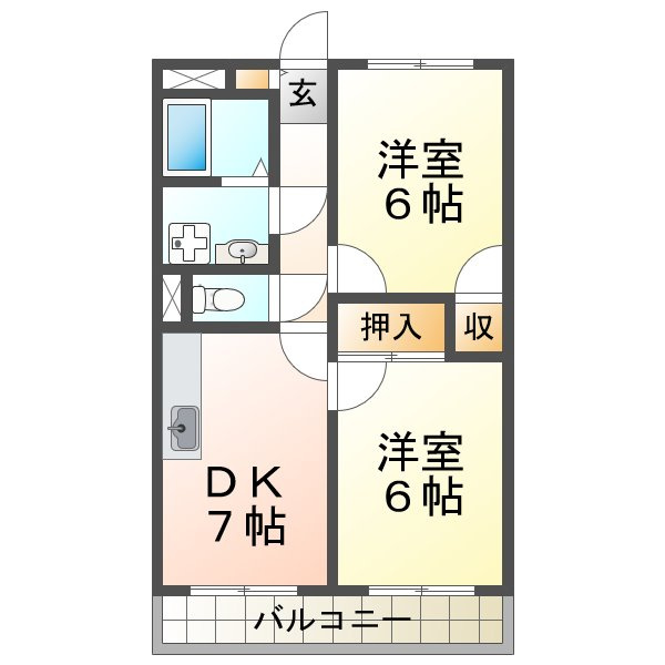 ハイツプレール　の間取り