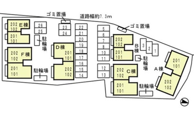 【区画図】 | リビングタウン狭山池公園 E棟