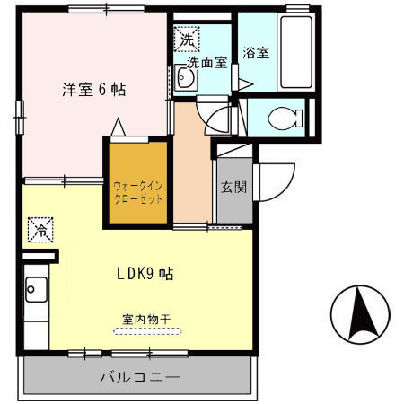 シャルマンAの間取り