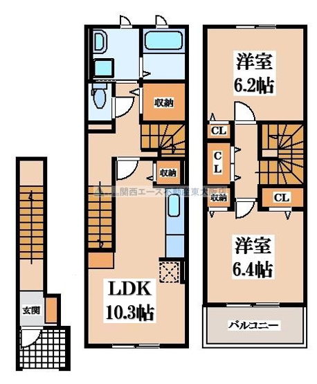 【間取り】 | カーサ・フェリチェⅠ