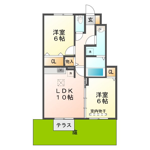 セブンアムールの間取り