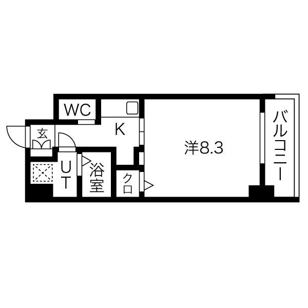 コスモ真田山の間取り