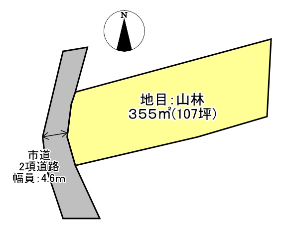 八女郡広川町大字日吉土地の区画図