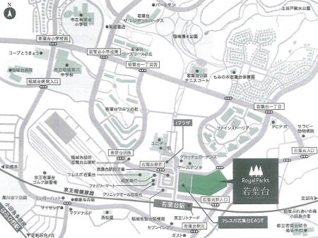 ロイヤルパークス若葉台の区画図