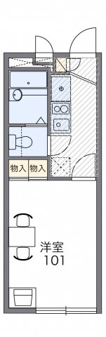  レオパレス外環富田林の間取り