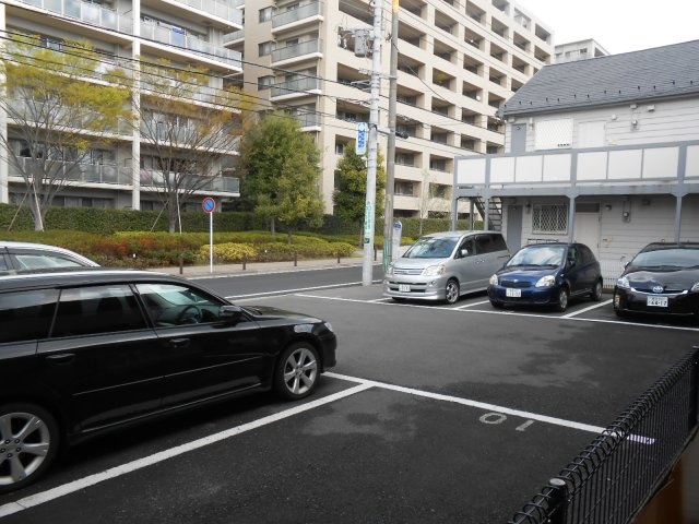 リバーパークBの駐車場