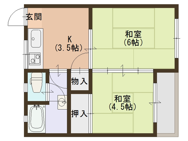【間取り】 | ミカサハイツ