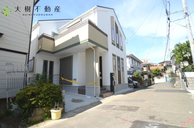 【前面道路含む現地写真】 | 海老名市大谷南３丁目　新築戸建て　全１棟　