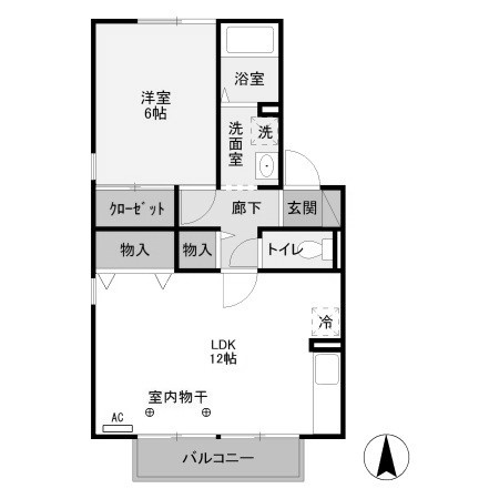 【間取り】 | ヴィラ グランデ B | ヴィラ グランデ　B
