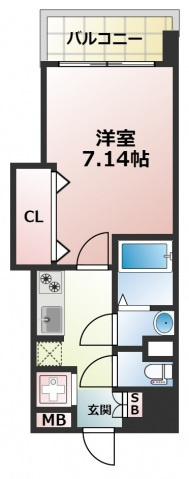 Luxe布施駅前の間取り