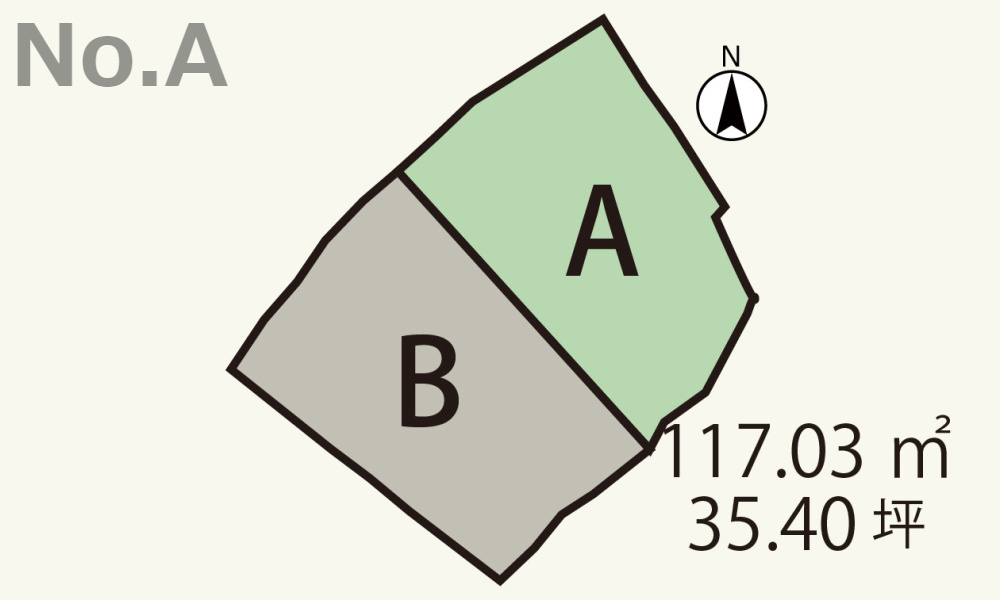 呉市警固屋4丁目　土地(全2区画)の土地図
