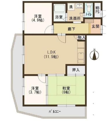◆豊中市◆南西角部屋！桃山台駅より徒歩9分◆ライオンズマンション桃山台◆の画像