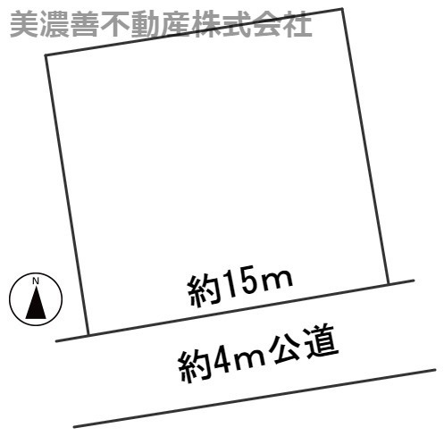 ５８５８０　岐阜市岩田坂土地の区画図