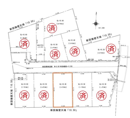 【区画図】 | 香美市土佐山田町/H号地