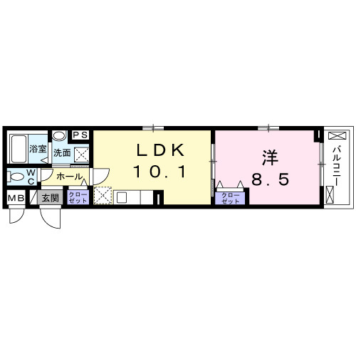 ブレイ　ダ　ブリクの間取り|☆セキュリティが万全なオートロック付きマンション☆