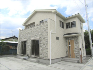 【外観】 | 【新築戸建・甲斐市大下条・全2棟】1号棟
土地面積：50.18坪　建物面積：33.37坪