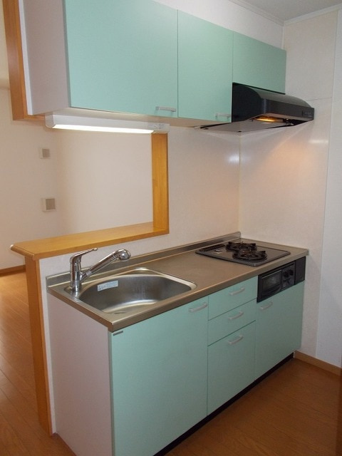 プライジアノブのキッチン|☆2口ガスコンロ！グリル付きシステムキッチン☆