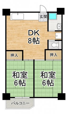 【間取り】 | ビレッジハウス泉北栂タワー
