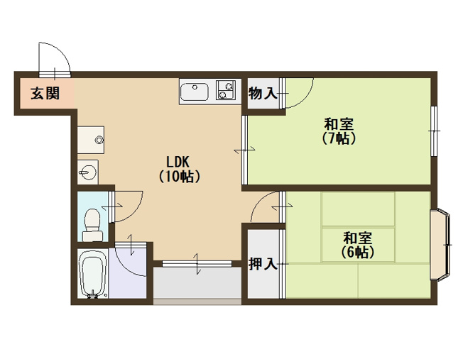 【間取り】 | 黒田マンション