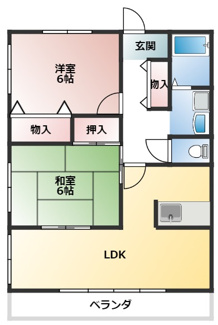 【間取り】 | ディアコート井内