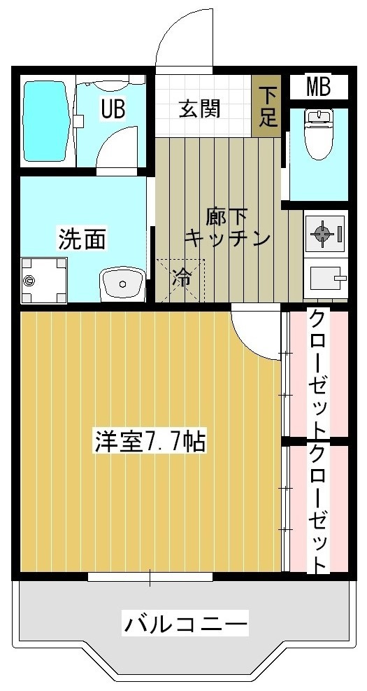 レジデンスKⅦの間取り