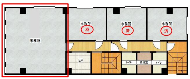フクダ不動産堺筋本町ビルの間取り