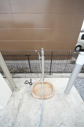 プリムヴェールのその他共用部分|ペット足洗い場です
