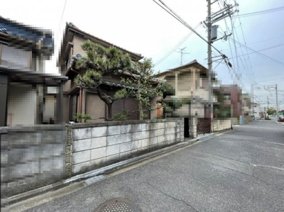 【前面道路含む現地写真】 | 八木北小・古家あり・土地34.5坪・岸和田市箕土路町２丁目 | 前面道路含む現地写真です