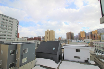 【展望】 | アルファレックス南11条 | 4階ベランダからの眺望は良好です。