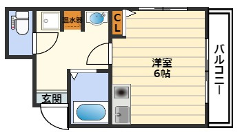 大阪市北区本庄東１丁目の賃貸マンションの間取り