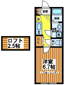【間取り】 | アメリカンリバティー笹塚