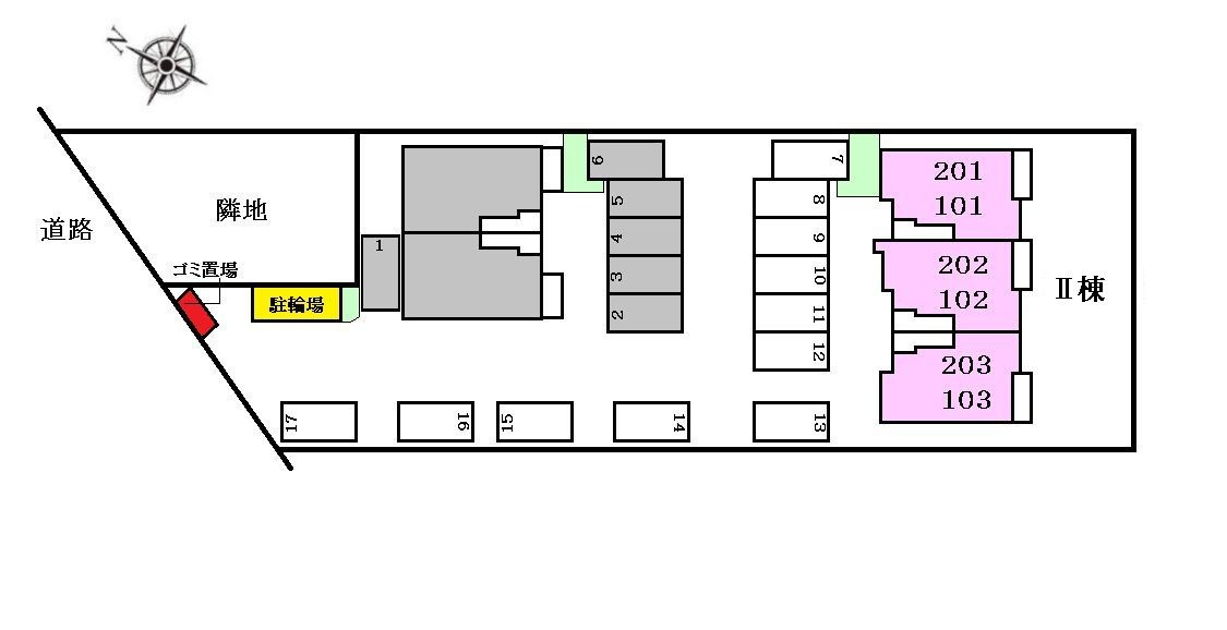グランデエリアールⅡの駐車場|駐車場